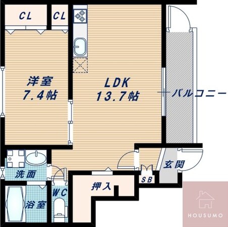 ベロクオーレ豊南の物件間取画像